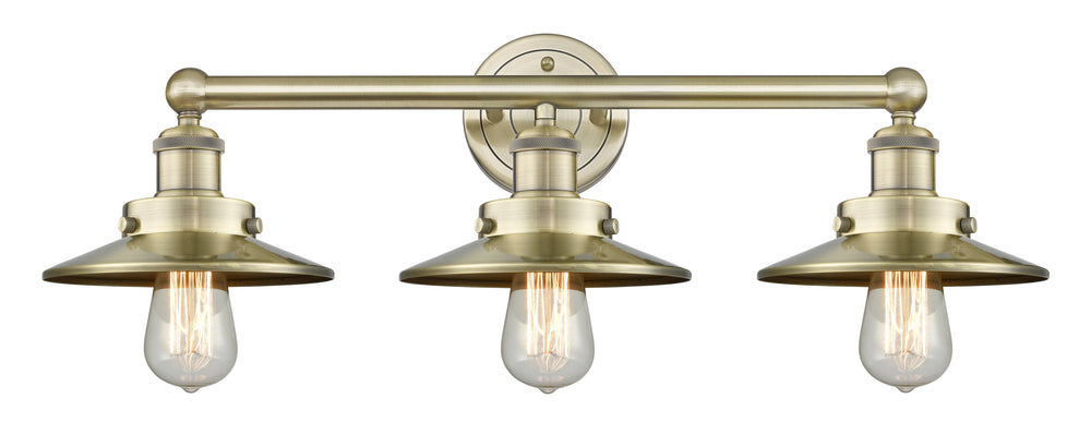 Innovations Lighting Railroad 8" Bath Vanity Light - Antique Brass Vanity Lights Innovations Lighting   