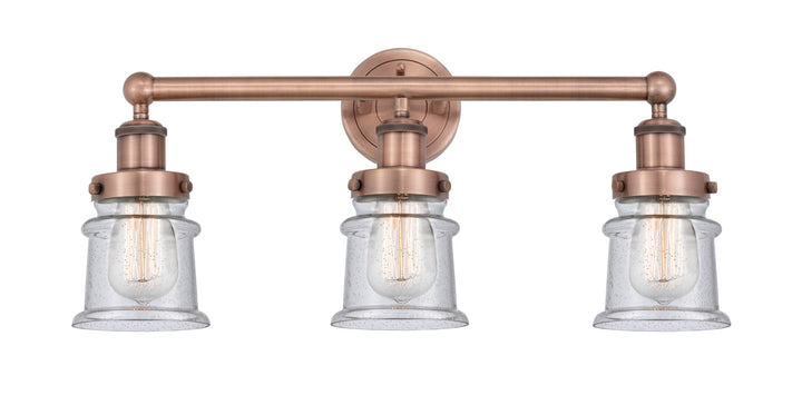 Innovations Lighting Canton 5" Bath Vanity Light - Antique Copper Vanity Lights Innovations Lighting Seedy ; Glass Type: Seeded  