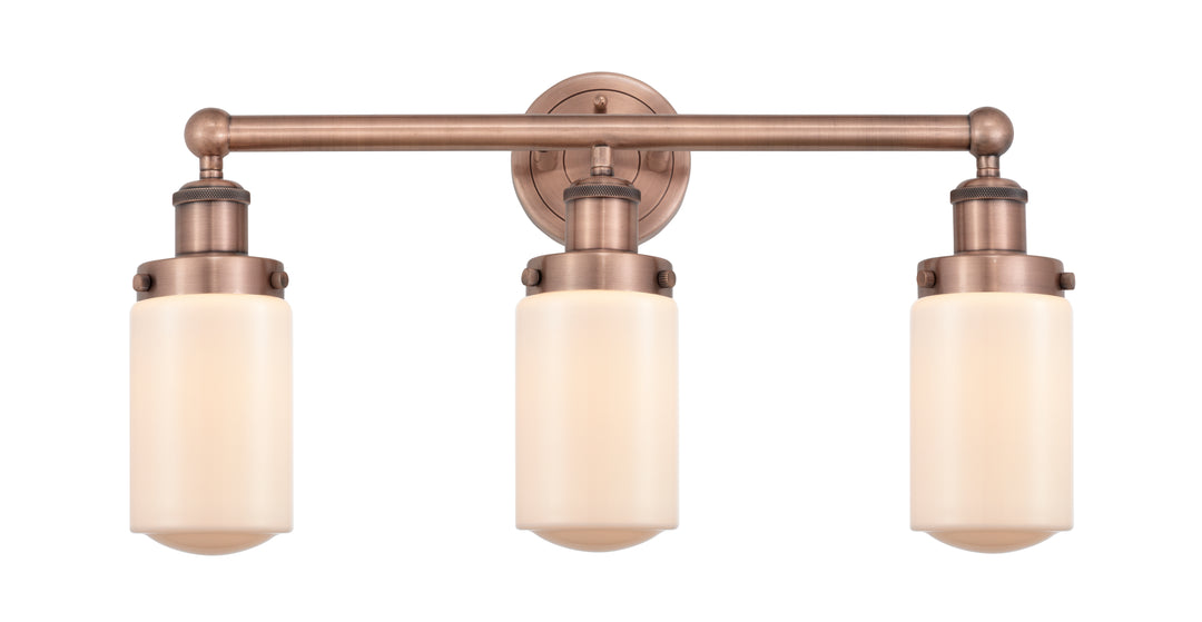 Innovations Lighting Dover 4.5" Bath Vanity Light - Antique Copper Vanity Lights Innovations Lighting Matte White ; Glass Type: Frosted  