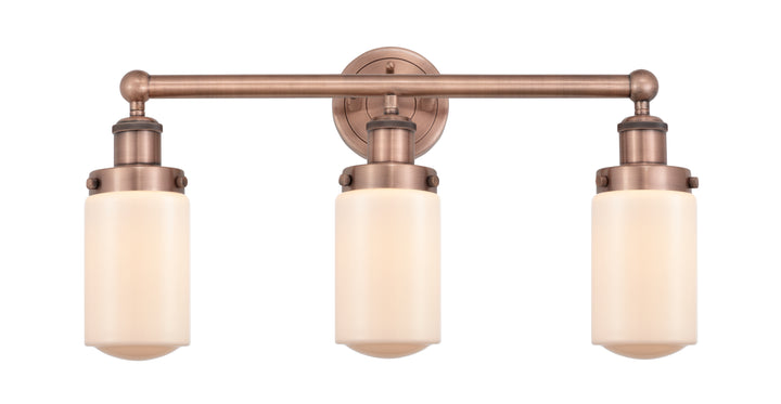 Innovations Lighting Dover 4.5" Bath Vanity Light - Antique Copper Vanity Lights Innovations Lighting Matte White ; Glass Type: Frosted  