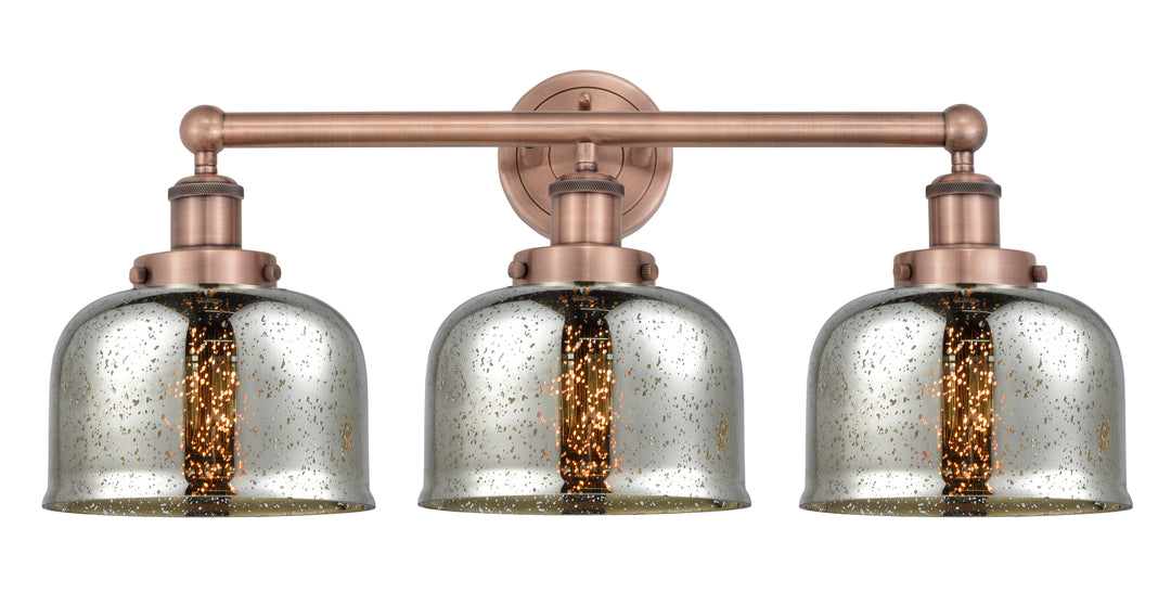 Innovations Lighting Bell 8" Bath Vanity Light - Antique Copper Vanity Lights Innovations Lighting Silver Plated Mercury ; Glass Type: Mercury  