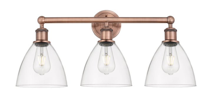 Innovations Lighting Bristol 7.5" Bath Vanity Light - Antique Copper Vanity Lights Innovations Lighting   