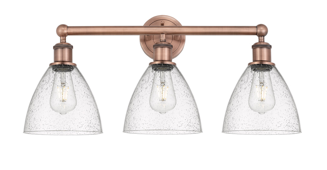 Innovations Lighting Bristol 7.5" Bath Vanity Light - Antique Copper Vanity Lights Innovations Lighting   