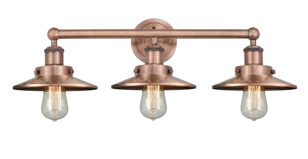 Innovations Lighting Railroad 8" Bath Vanity Light - Antique Copper Vanity Lights Innovations Lighting Default Title  