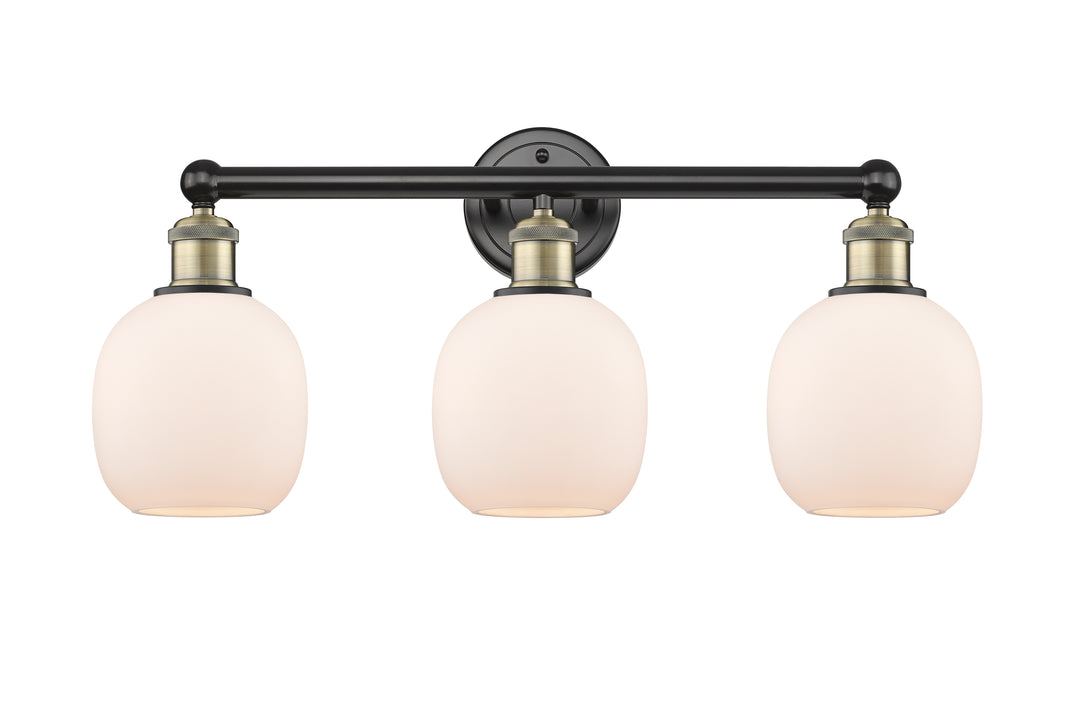 Innovations Lighting Belfast 6" Bath Vanity Light - Black Antique Brass Vanity Lights Innovations Lighting   