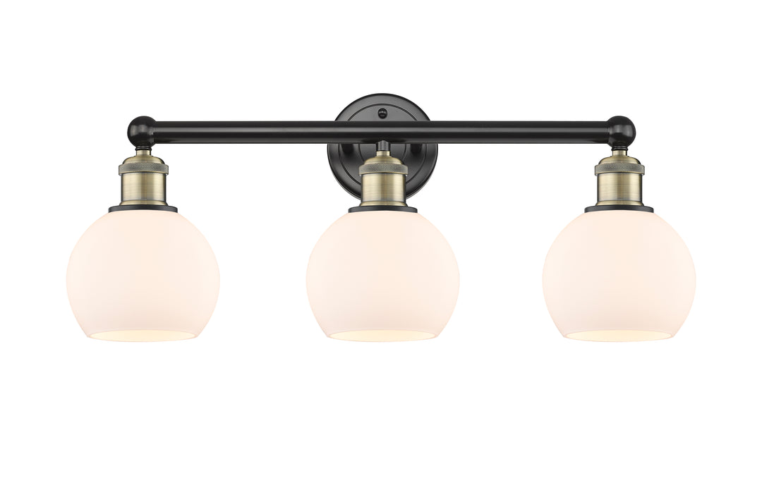 Innovations Lighting Athens 6" Bath Vanity Light - Black Antique Brass Vanity Lights Innovations Lighting   