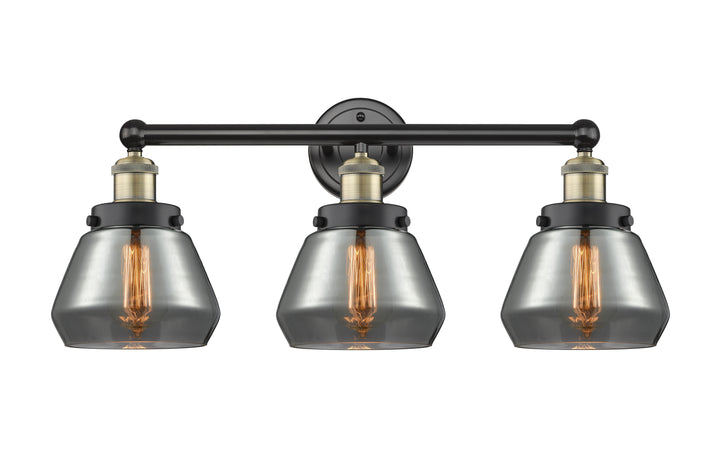 Innovations Lighting Fulton 7" Bath Vanity Light - Black Antique Brass Vanity Lights Innovations Lighting   