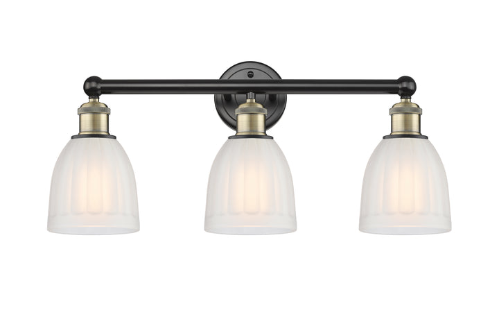 Innovations Lighting Brookfield 6" Bath Vanity Light - Black Antique Brass Vanity Lights Innovations Lighting   