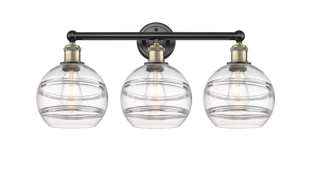 Innovations Lighting Rochester 8" Bath Vanity Light - Black Antique Brass Vanity Lights Innovations Lighting   