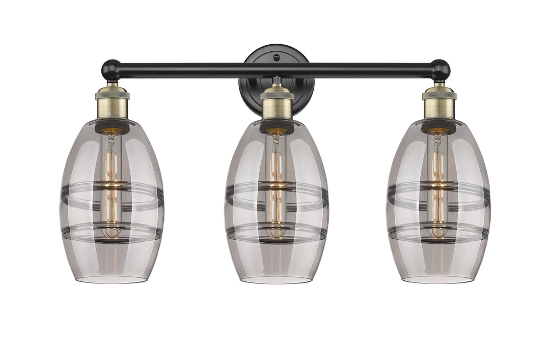 Innovations Lighting Vaz 6" Bath Vanity Light - Black Antique Brass Vanity Lights Innovations Lighting   