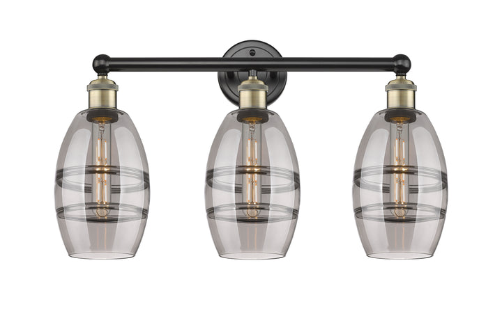 Innovations Lighting Vaz 6" Bath Vanity Light - Black Antique Brass Vanity Lights Innovations Lighting   