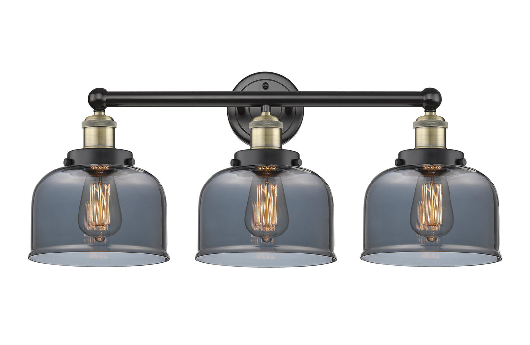 Innovations Lighting Bell 8" Bath Vanity Light - Black Antique Brass Vanity Lights Innovations Lighting   