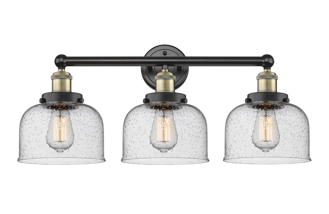 Innovations Lighting Bell 8" Bath Vanity Light - Black Antique Brass Vanity Lights Innovations Lighting   