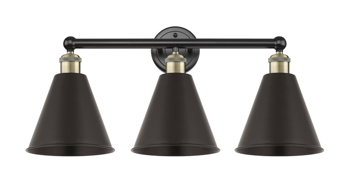 Innovations Lighting Berkshire Metal 8" Bath Vanity Light - Black Antique Brass Vanity Lights Innovations Lighting   