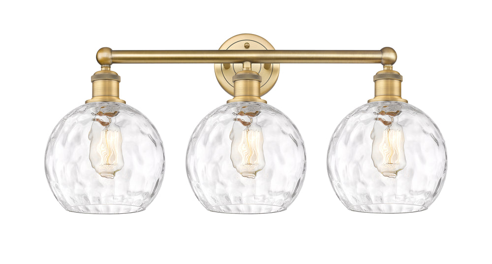 Innovations Lighting Athens Water Glass 8" Bath Vanity Light - Brushed Brass