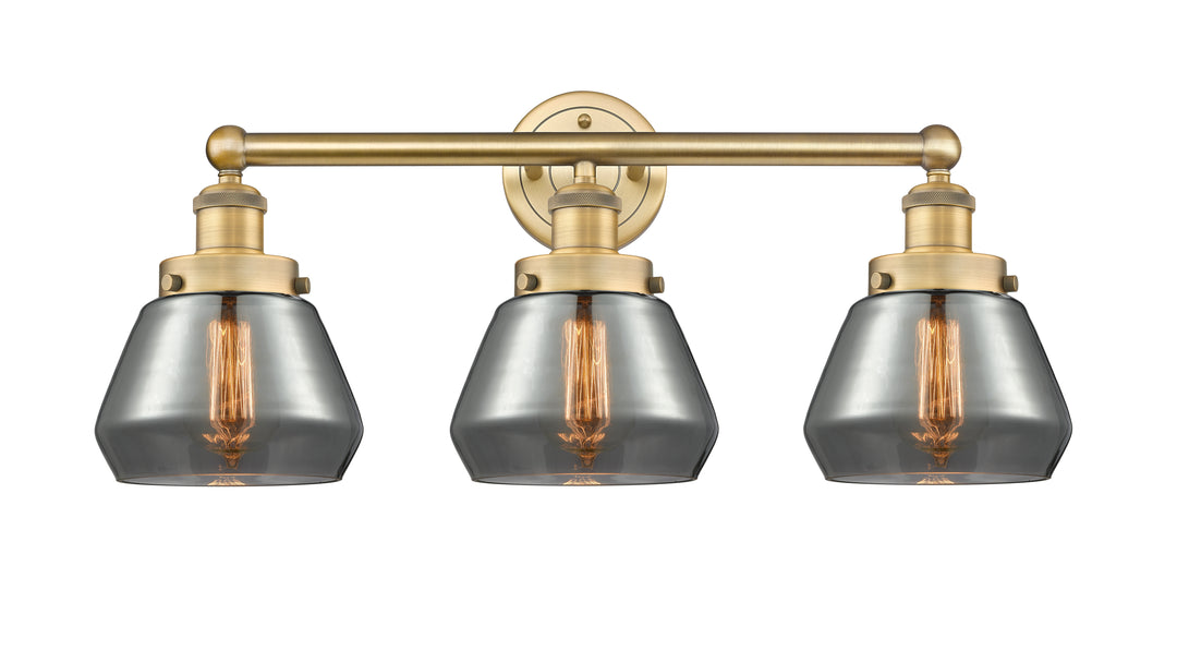 Innovations Lighting Fulton 7" Bath Vanity Light - Brushed Brass Vanity Lights Innovations Lighting   