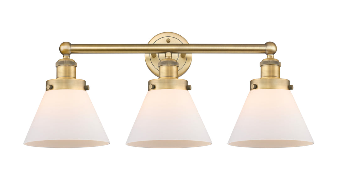 Innovations Lighting Cone 8" Bath Vanity Light - Brushed Brass Vanity Lights Innovations Lighting   