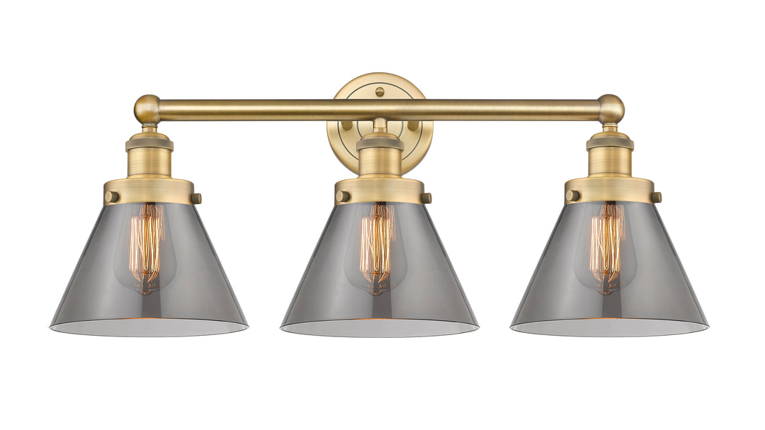 Innovations Lighting Cone 8" Bath Vanity Light - Brushed Brass Vanity Lights Innovations Lighting   