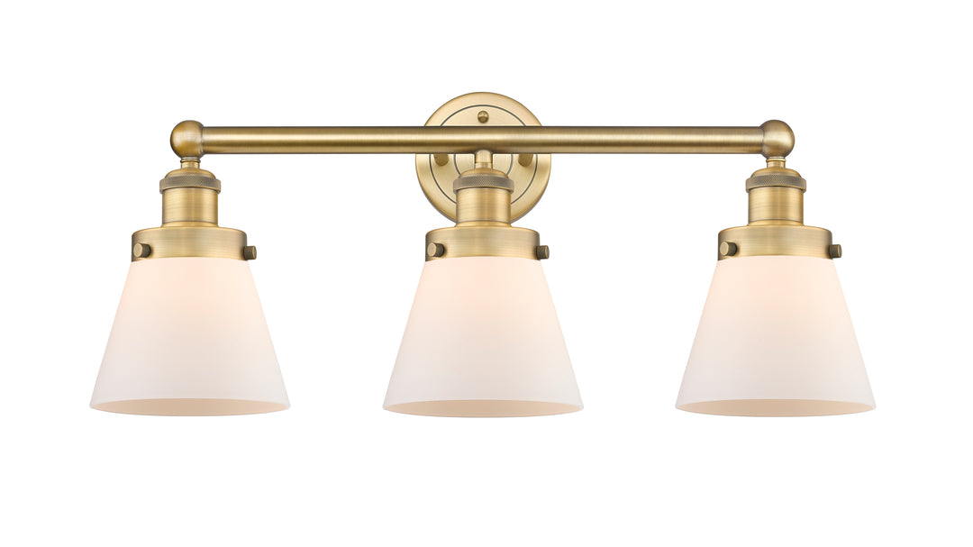 Innovations Lighting Cone 6" Bath Vanity Light - Brushed Brass Vanity Lights Innovations Lighting   