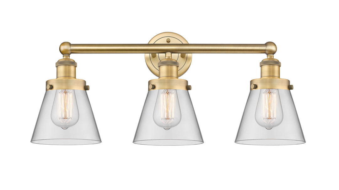 Innovations Lighting Cone 6" Bath Vanity Light - Brushed Brass Vanity Lights Innovations Lighting   