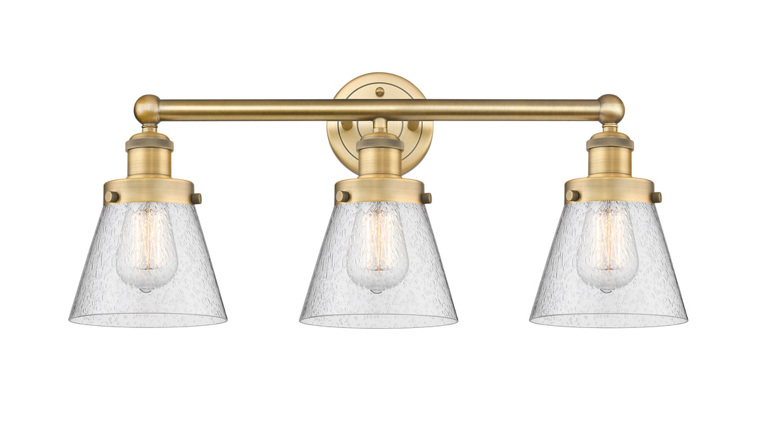 Innovations Lighting Cone 6" Bath Vanity Light - Brushed Brass Vanity Lights Innovations Lighting   