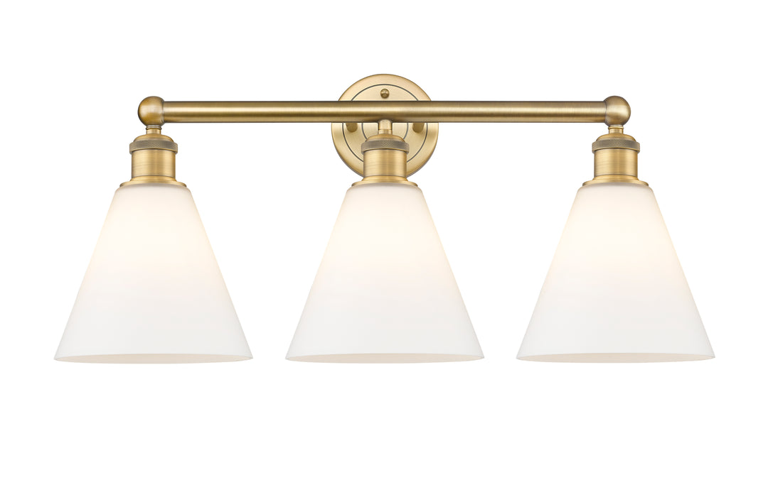 Innovations Lighting Berkshire Glass 8" Bath Vanity Light - Brushed Brass Vanity Lights Innovations Lighting   