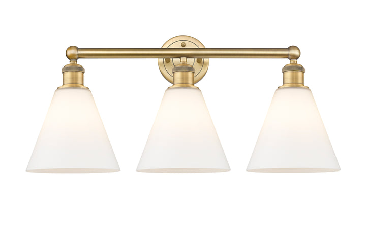 Innovations Lighting Berkshire Glass 8" Bath Vanity Light - Brushed Brass Vanity Lights Innovations Lighting   