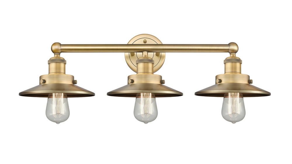 Innovations Lighting Railroad 8" Bath Vanity Light - Brushed Brass Vanity Lights Innovations Lighting   