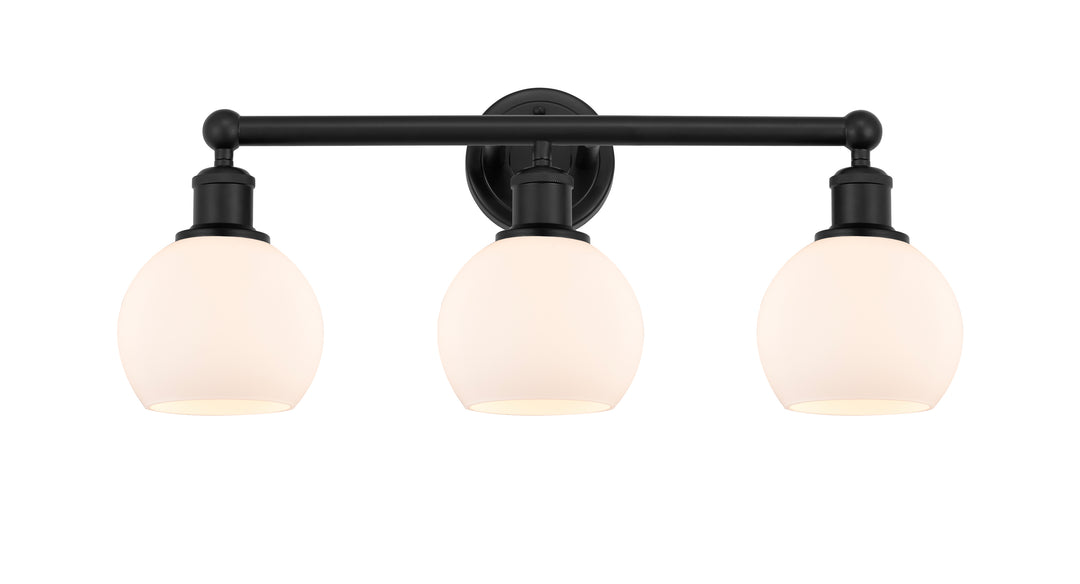 Innovations Lighting Athens 6" Bath Vanity Light - Matte Black Vanity Lights Innovations Lighting   