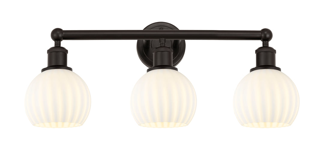 Innovations Lighting White Venetian 6" Bath Vanity Light - Oil Rubbed Bronze