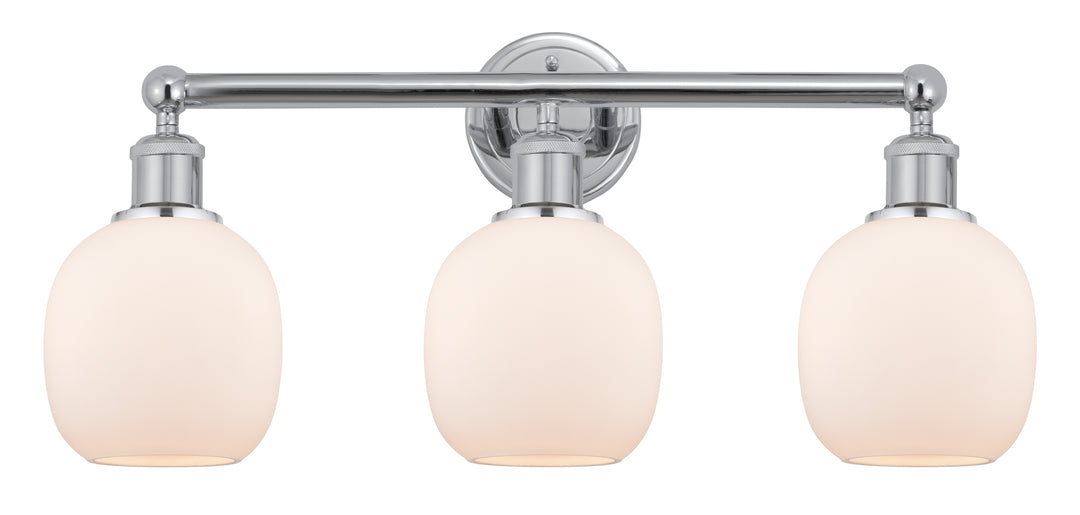 Innovations Lighting Belfast 6" Bath Vanity Light - Polished Chrome Vanity Lights Innovations Lighting Matte White ; Glass Type: White  