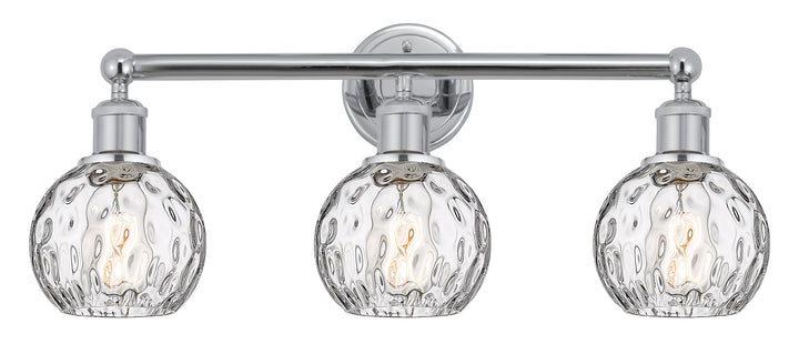 Innovations Lighting Athens Water Glass 6" Bath Vanity Light - Polished Chrome