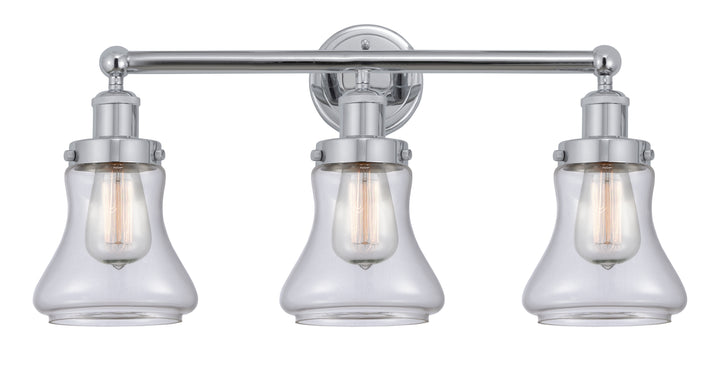 Innovations Lighting Bellmont 6" Bath Vanity Light - Polished Chrome Vanity Lights Innovations Lighting Clear ; Glass Type: Transparent; Ribbed  