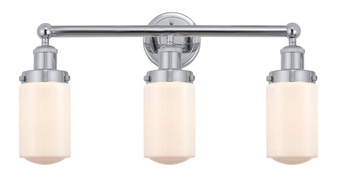 Innovations Lighting Dover 4.5" Bath Vanity Light - Polished Chrome Vanity Lights Innovations Lighting Matte White ; Glass Type: Frosted  