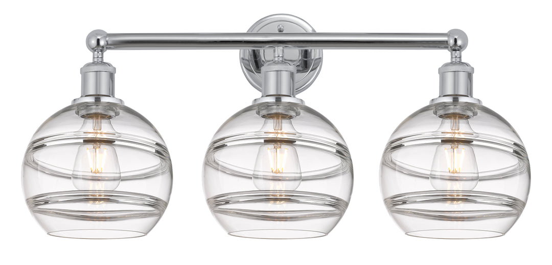 Innovations Lighting Rochester 8" Bath Vanity Light - Polished Chrome Vanity Lights Innovations Lighting Clear ; Glass Type: Clear  