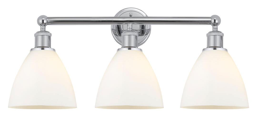 Innovations Lighting Bristol 7.5" Bath Vanity Light - Polished Chrome Vanity Lights Innovations Lighting Matte White ; Glass Type: White  