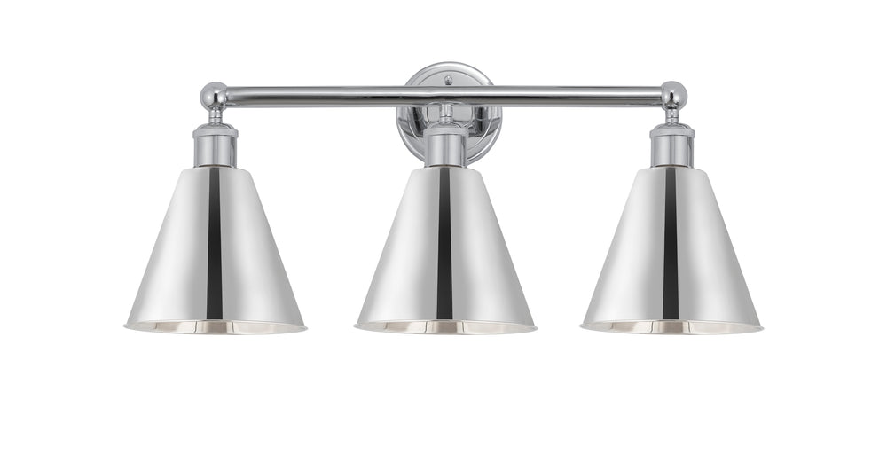 Innovations Lighting Berkshire Metal 8" Bath Vanity Light - Polished Chrome Vanity Lights Innovations Lighting   