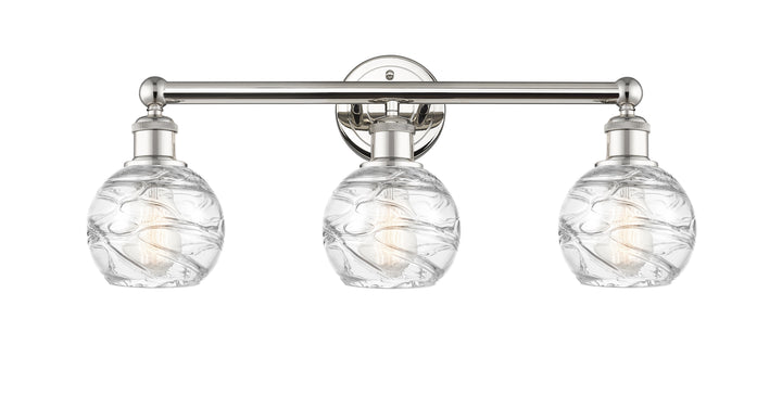 Innovations Lighting Athens Deco Swirl 6" Bath Vanity Light - Polished Nickel