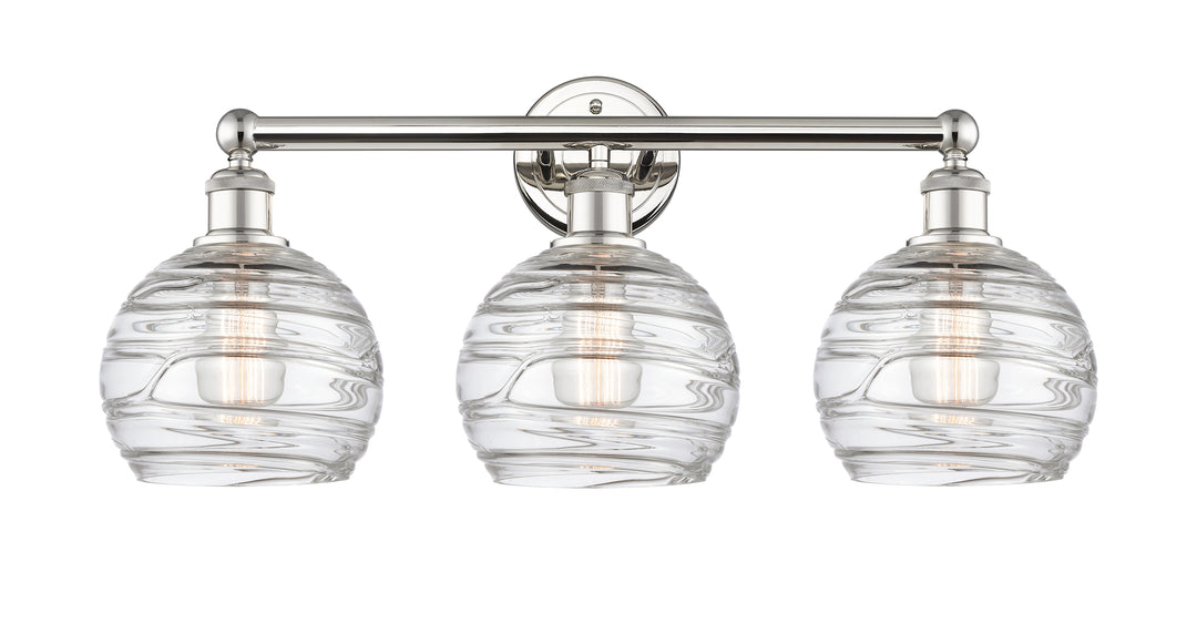 Innovations Lighting Athens Deco Swirl 8" Bath Vanity Light - Polished Nickel