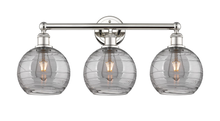 Innovations Lighting Athens Deco Swirl 8" Bath Vanity Light - Polished Nickel