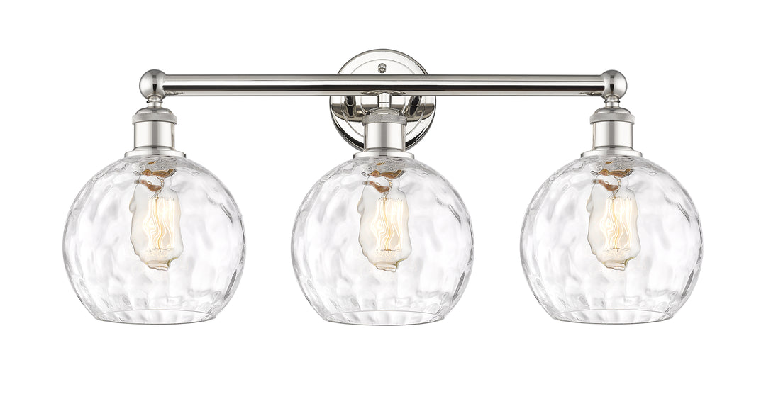 Innovations Lighting Athens Water Glass 8" Bath Vanity Light - Polished Nickel Vanity Lights Innovations Lighting   