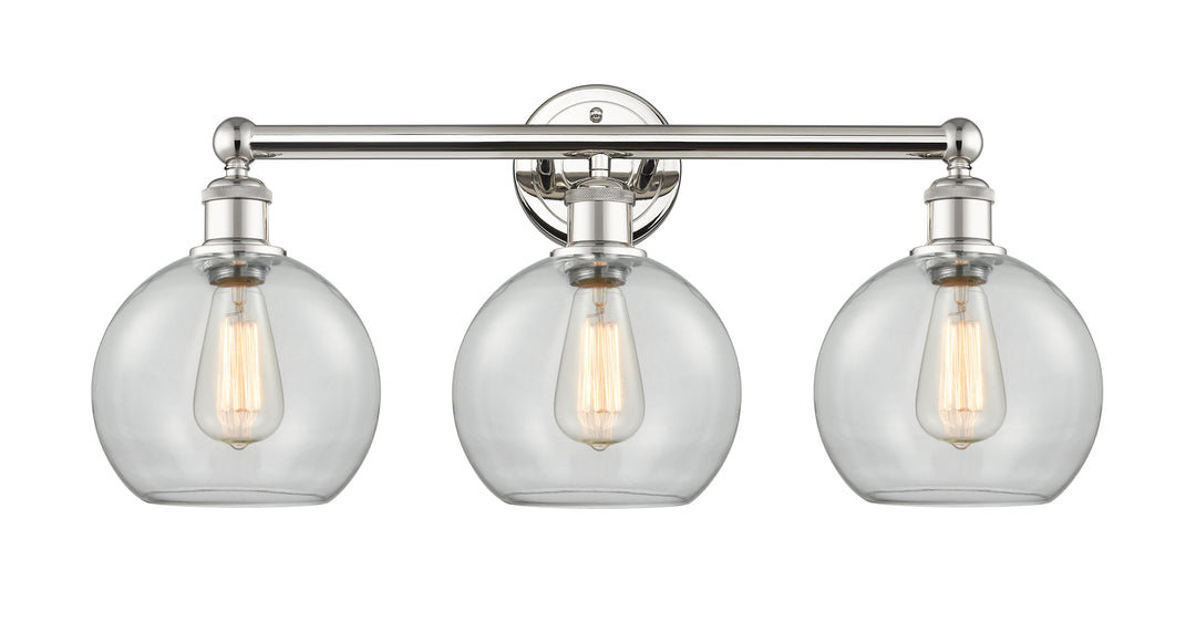 Innovations Lighting Athens 8" Bath Vanity Light - Polished Nickel