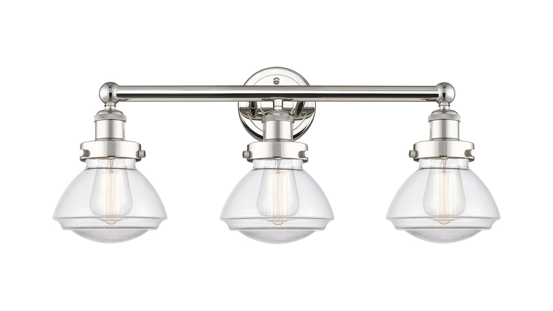 Innovations Lighting Olean 6.75" Bath Vanity Light - Polished Nickel Vanity Lights Innovations Lighting   