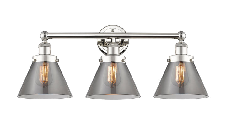 Innovations Lighting Cone 8" Bath Vanity Light - Polished Nickel Vanity Lights Innovations Lighting   