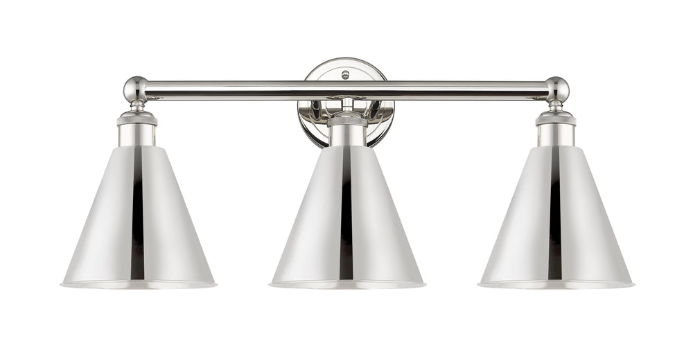 Innovations Lighting Berkshire Metal 8" Bath Vanity Light - Polished Nickel Vanity Lights Innovations Lighting   