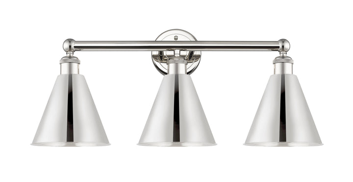 Innovations Lighting Berkshire Metal 8" Bath Vanity Light - Polished Nickel Vanity Lights Innovations Lighting   