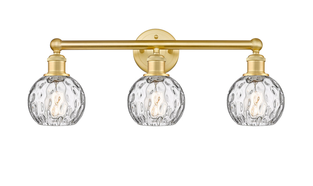 Innovations Lighting Athens Water Glass 6" Bath Vanity Light - Satin Gold