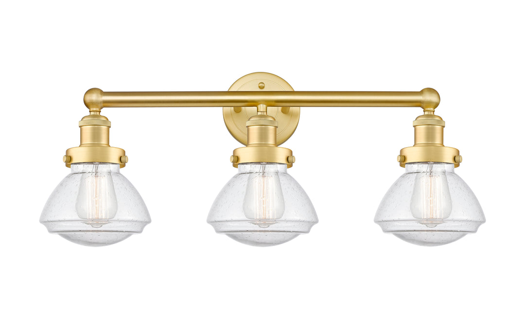 Innovations Lighting Olean 6.75" Bath Vanity Light - Satin Gold Vanity Lights Innovations Lighting   