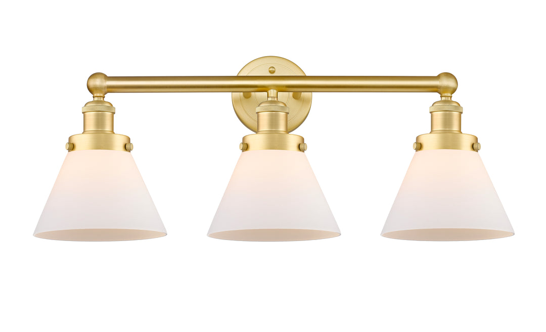 Innovations Lighting Cone 8" Bath Vanity Light - Satin Gold Vanity Lights Innovations Lighting   