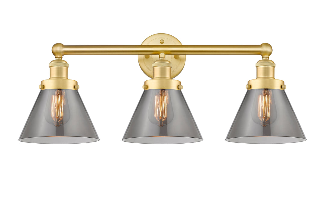 Innovations Lighting Cone 8" Bath Vanity Light - Satin Gold Vanity Lights Innovations Lighting   